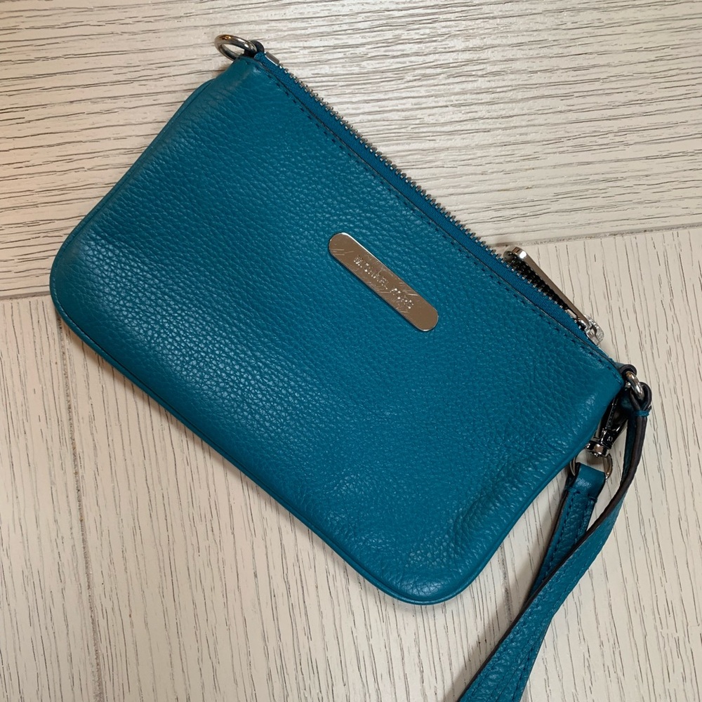 Turquoise Michael Kors Wristlet